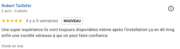 Avis client Google 3